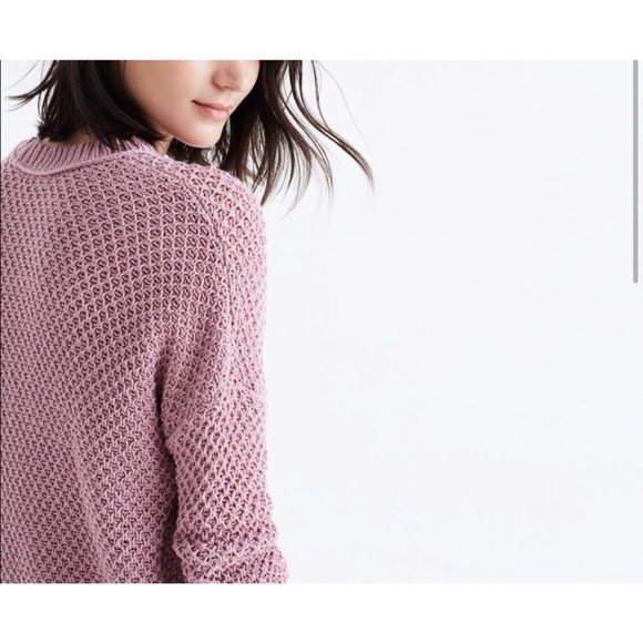 Madewell Austen Sweater In Pink Color Sz S - Picture 2 of 9